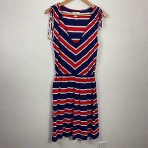 Vineyard Vines Striped V Neck Tie Shoulder SunDress Womens XS